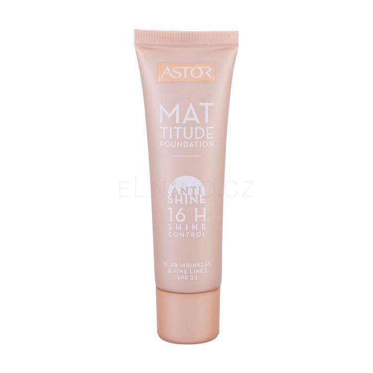 ASTOR Mattitude Anti Shine Foundation SPF22 Make-up pro ženy 30 ml Odstín 301 Honey