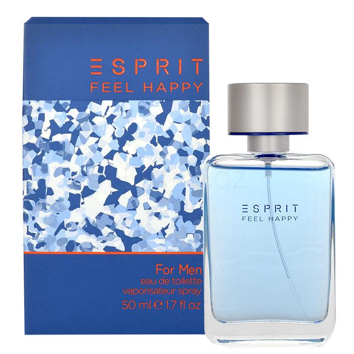 Esprit Feel Happy For Men Toaletní voda pro muže 50 ml poškozená krabička