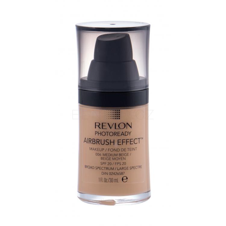 Revlon Photoready Airbrush Effect SPF20 Make-up pro ženy 30 ml Odstín 006 Medium Beige