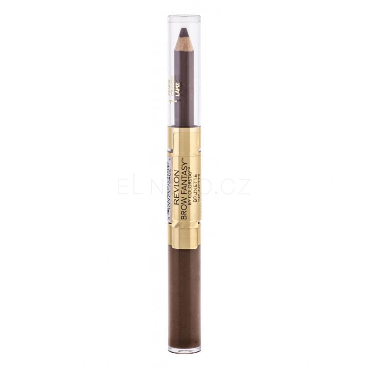 Revlon Brow Fantasy Pencil &amp; Gel Set a paletka na obočí pro ženy 1,49 g Odstín Brunette