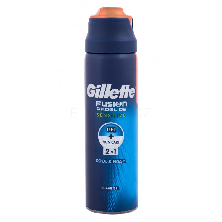 Gillette Fusion Proglide Sensitive 2in1 Gel na holení pro muže 170 ml