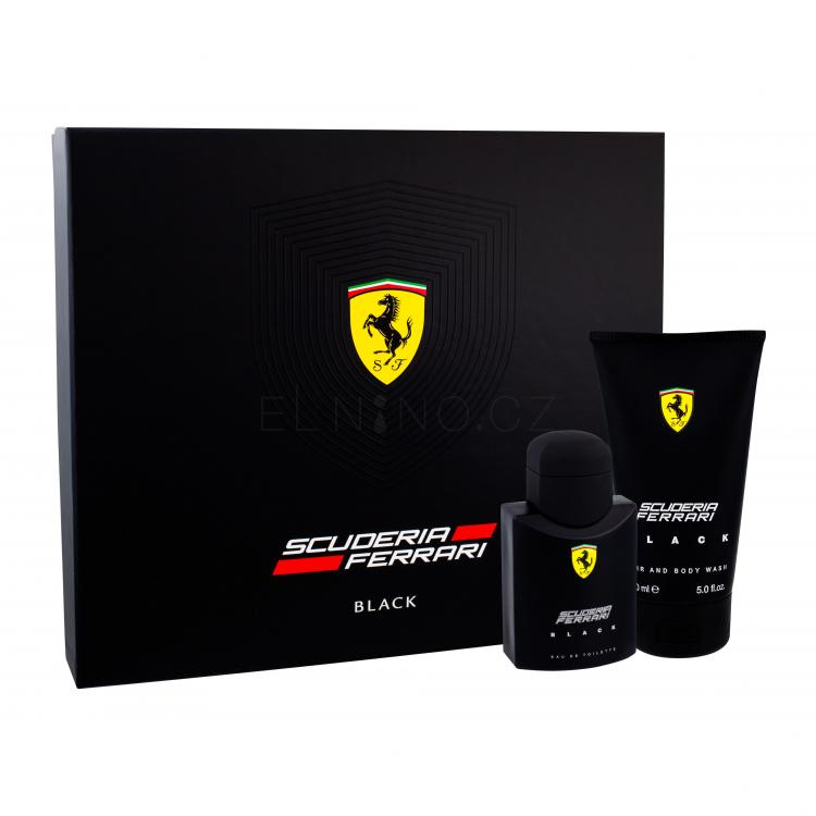 Ferrari Scuderia Ferrari Black Dárková kazeta toaletní voda 75 ml + sprchový gel 150 ml
