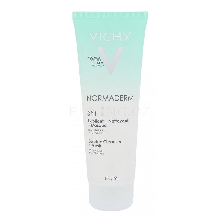 Vichy Normaderm 3in1 Scrub + Cleanser + Mask Peeling pro ženy 125 ml