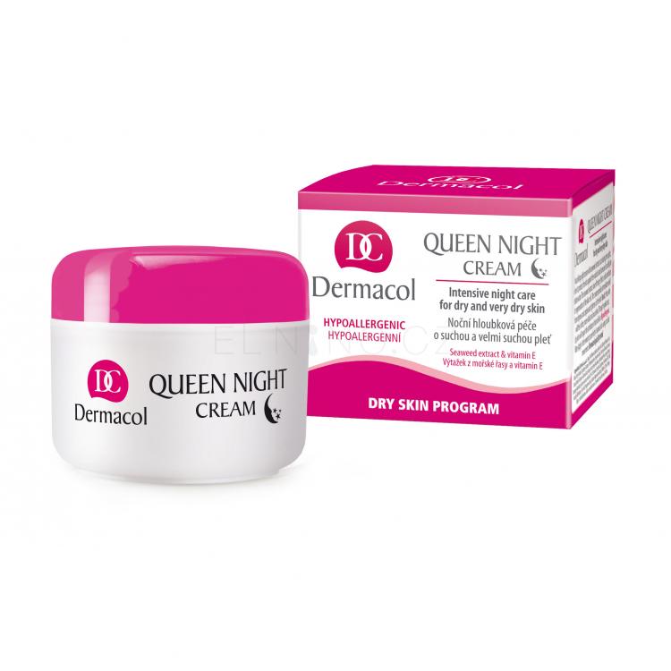 Dermacol Queen Noční pleťový krém pro ženy 50 ml poškozená krabička