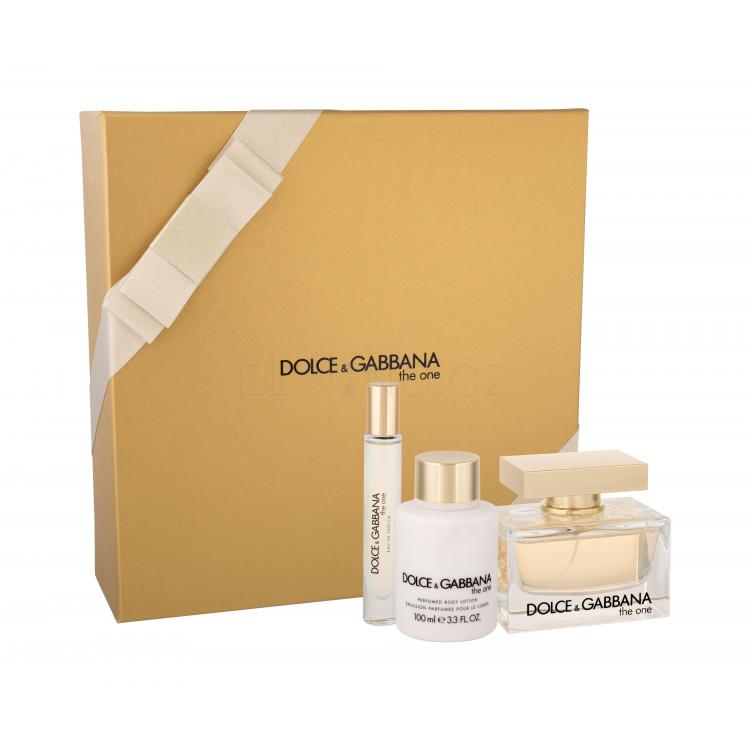 Dolce&amp;Gabbana The One Dárková kazeta parfémovaná voda 75 ml + tělové mléko 100 ml + toaletní voda 7,4 ml