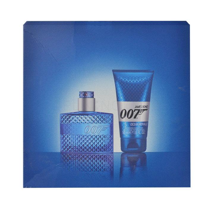James Bond 007 Ocean Royale Dárková kazeta toaletní voda 30 ml + sprchový gel 50 ml poškozená krabička