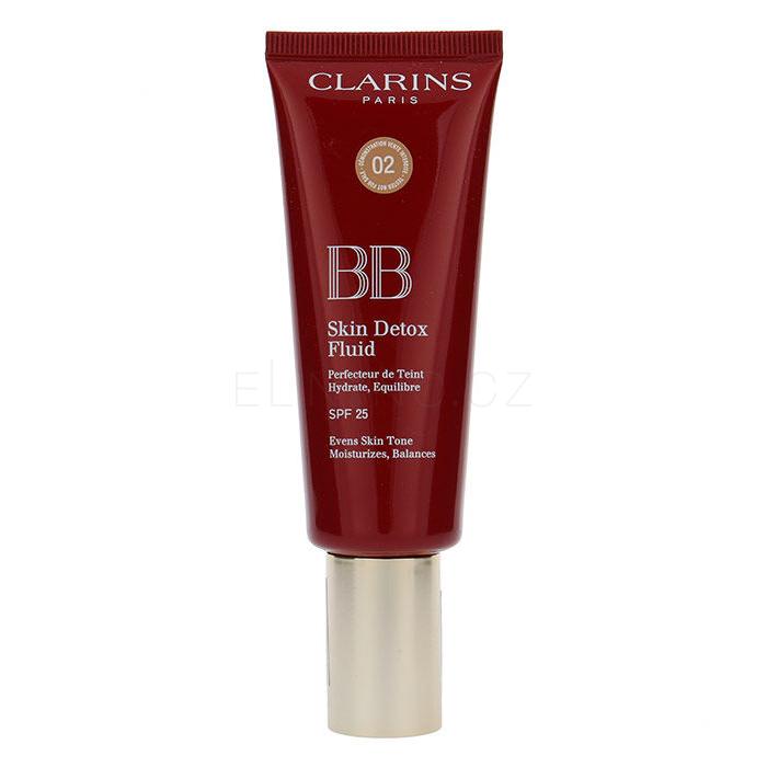 Clarins BB Skin Detox Fluid SPF25 BB krém pro ženy 45 ml Odstín 02 Medium tester