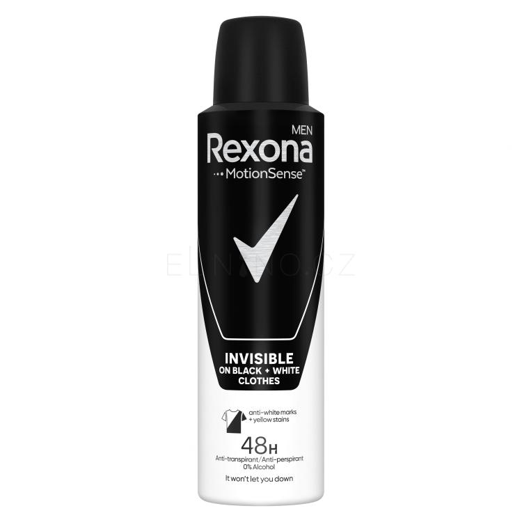 Rexona Men Invisible Black + White Antiperspirant pro muže 150 ml