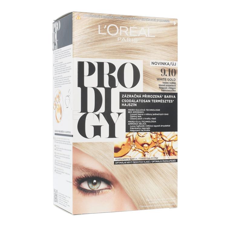 L&#039;Oréal Paris Prodigy Barva na vlasy pro ženy 1 ks Odstín 9.10 White Gold