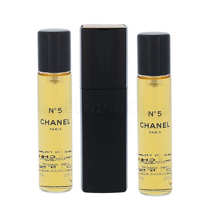 Chanel N°5 3x 20 ml Toaletní voda pro ženy Twist and Spray 20 ml tester