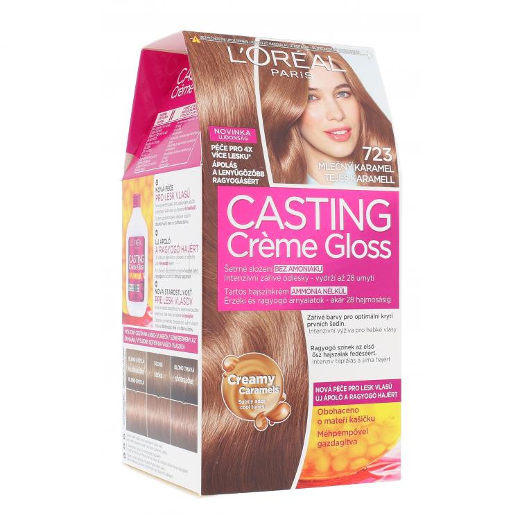 L&#039;Oréal Paris Casting Creme Gloss Barva na vlasy pro ženy 48 ml Odstín 723 Dulce De Leche