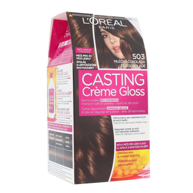 L&#039;Oréal Paris Casting Creme Gloss Barva na vlasy pro ženy 48 ml Odstín 503 Golden Chocolate