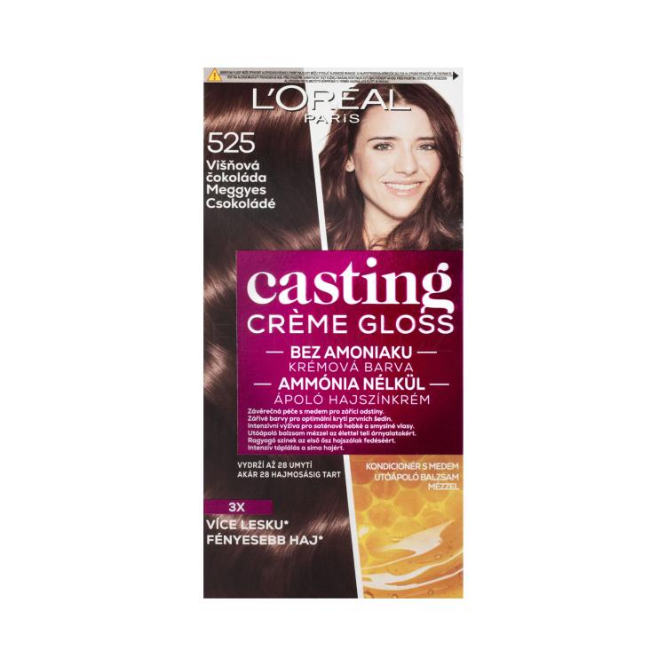 L&#039;Oréal Paris Casting Creme Gloss Barva na vlasy pro ženy 48 ml Odstín 525 Cherry Chocolate