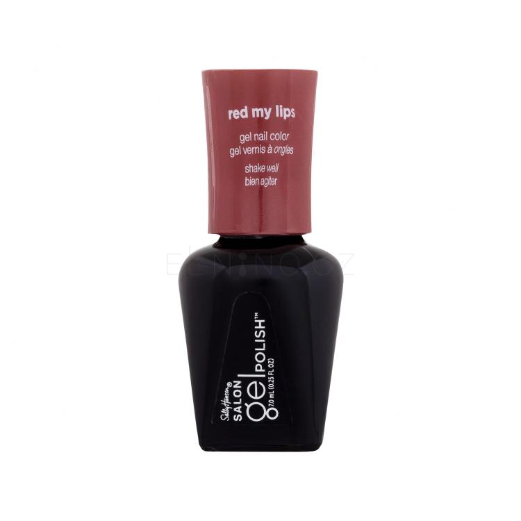 Sally Hansen Salon Gel Polish Gel Nail Color Lak na nehty pro ženy 7 ml Odstín 220 Red My Lips