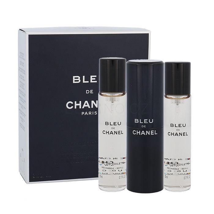 Chanel Bleu de Chanel Toaletní voda pro muže Twist and Spray 3x20 ml poškozená krabička