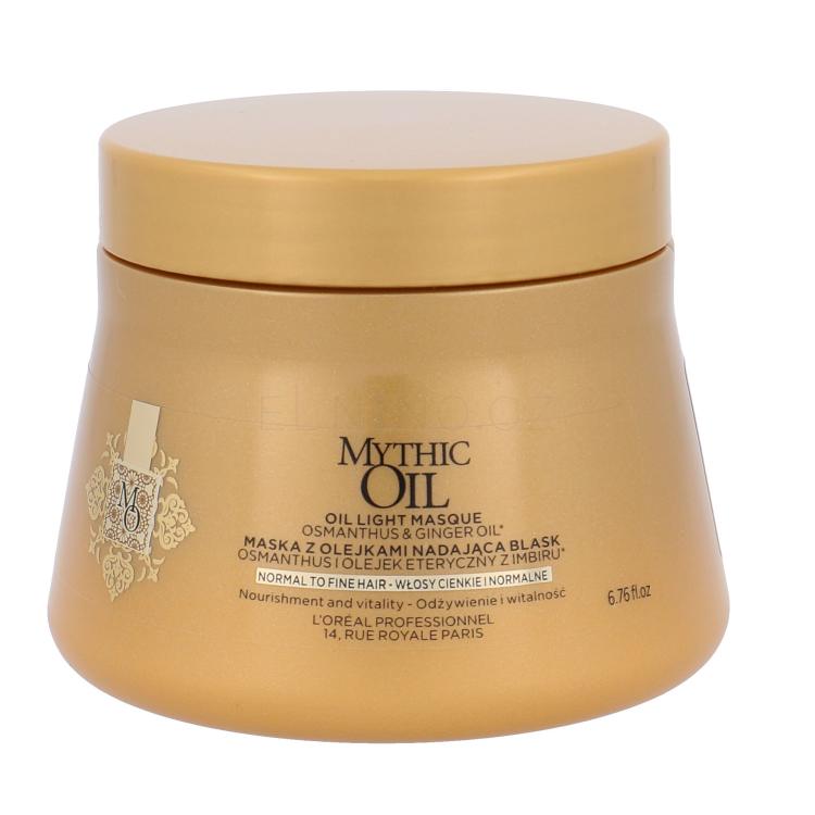 L&#039;Oréal Professionnel Mythic Oil Normal to Fine Hair Masque Maska na vlasy pro ženy 200 ml
