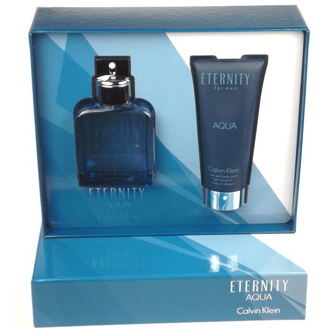 Calvin Klein Eternity Aqua For Men Dárková kazeta toaletní voda 100 ml + sprchový gel 100 ml