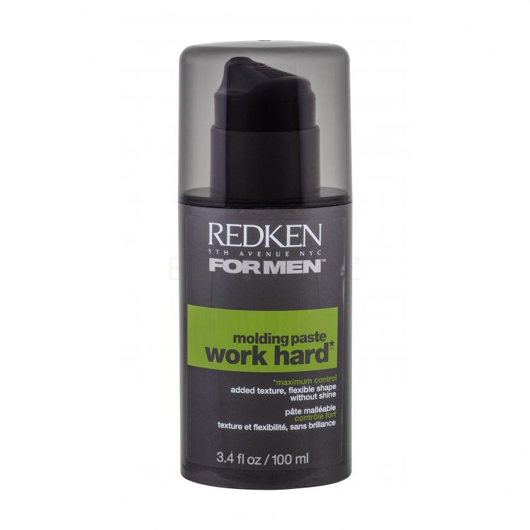 Redken For Men Work Hard Molding Paste Pro definici a tvar vlasů pro muže 100 ml