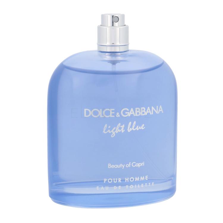 Dolce&amp;Gabbana Light Blue Beauty of Capri Pour Homme Toaletní voda pro muže 125 ml tester