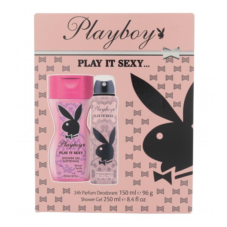 Playboy Play It Sexy Dárková kazeta deospray 150 ml + sprchový gel 250 ml poškozená krabička
