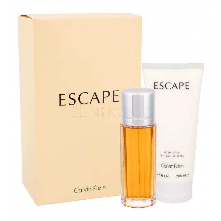 Calvin Klein Escape Dárková kazeta parfémovaná voda 100 ml + tělové mléko 200 ml
