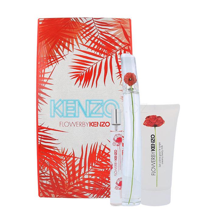 KENZO Flower By Kenzo Dárková kazeta parfémovaná voda 100 ml + tělové mléko 50 ml + parfémovaná voda 15 ml