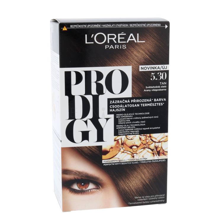 L&#039;Oréal Paris Prodigy Barva na vlasy pro ženy 1 ks Odstín 5.30 Tan