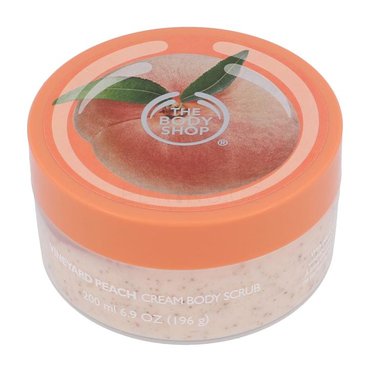 The Body Shop Vineyard Peach Tělový peeling pro ženy 200 ml
