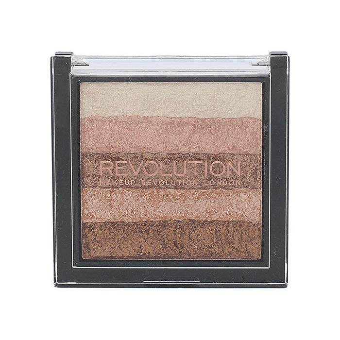 Makeup Revolution London Shimmer Brick Rozjasňovač pro ženy 7 g Odstín Radiant
