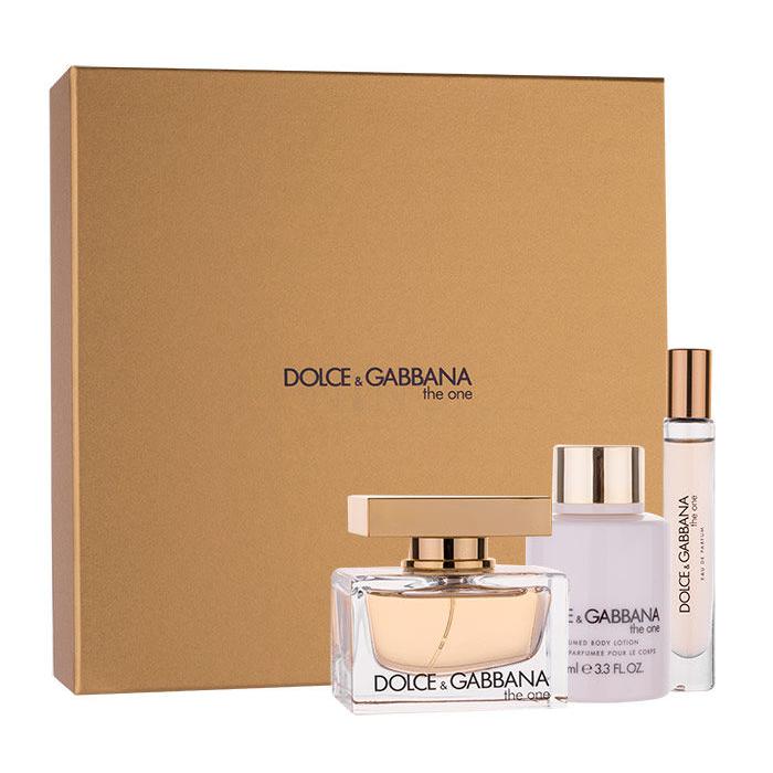 Dolce&amp;Gabbana The One Dárková kazeta parfémovaná voda 50 ml + tělové mléko 100 ml + parfémovaná voda 7,4 ml