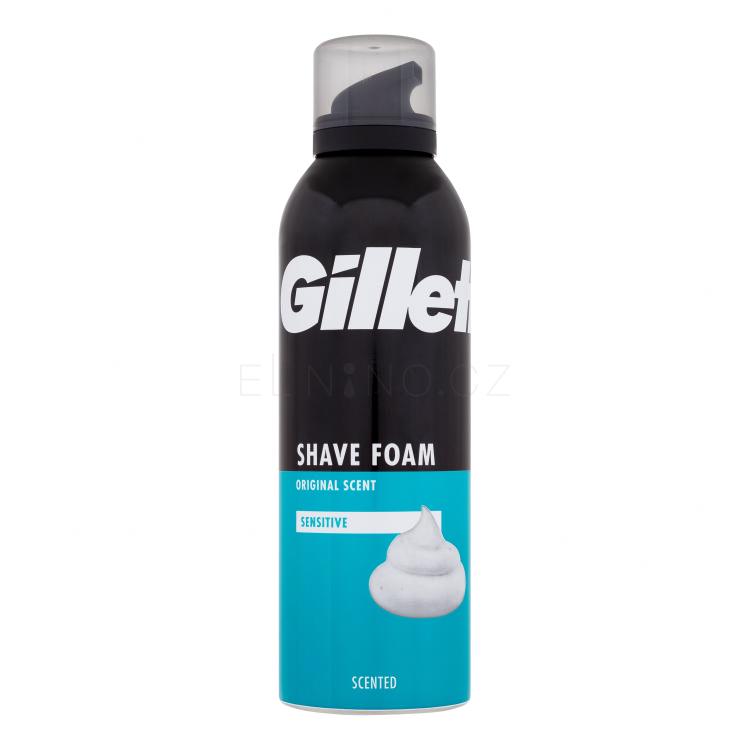 Gillette Shave Foam Original Scent Sensitive Pěna na holení pro muže 200 ml