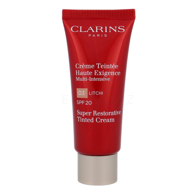 Clarins Age Replenish Super Restorative Tinted Cream SPF20 Make-up pro ženy 40 ml Odstín 03 Litchi poškozená krabička