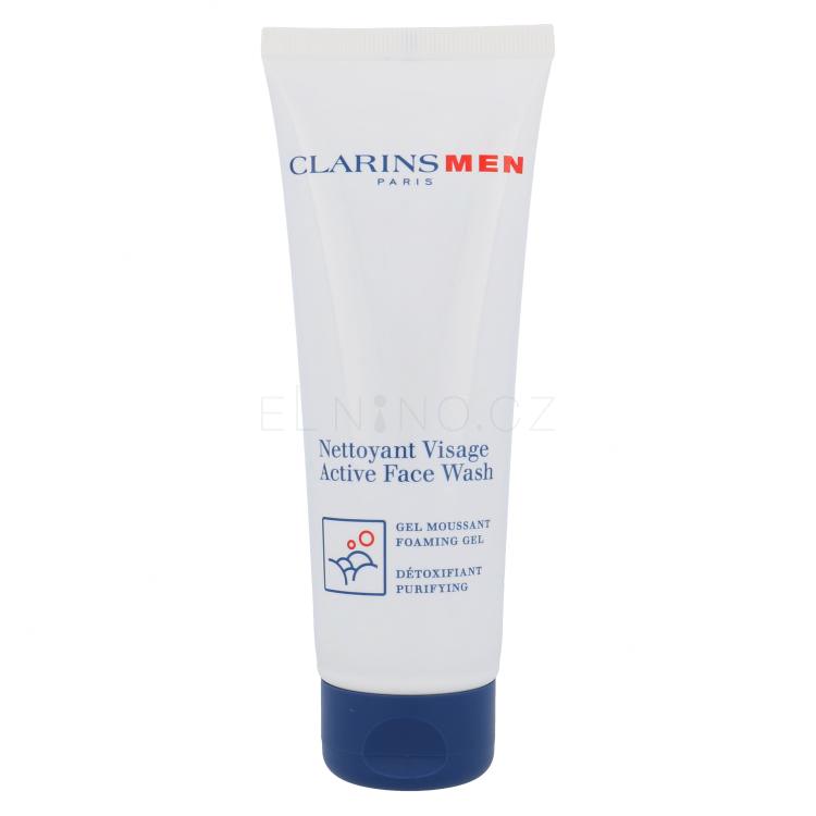 Clarins Men Active Face Wash Čisticí gel pro muže 125 ml poškozená krabička