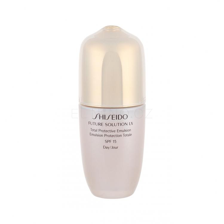 Shiseido Future Solution LX Total Protective Emulsion SPF18 Pleťové sérum pro ženy 75 ml tester
