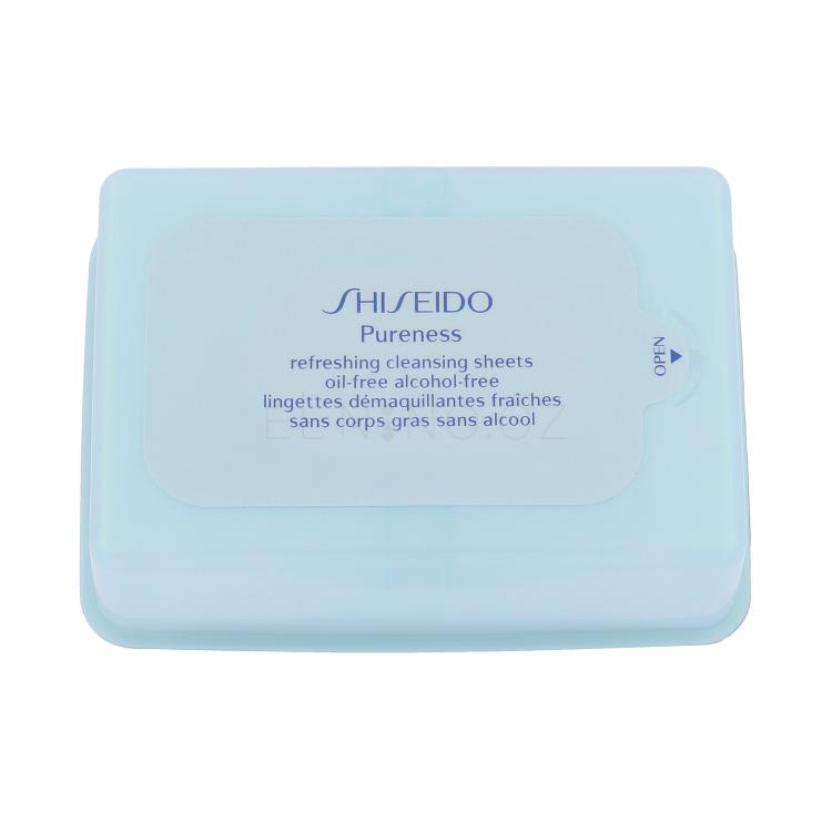 Shiseido Pureness Refreshing Cleansing Sheets Čisticí ubrousky pro ženy 30 ks tester