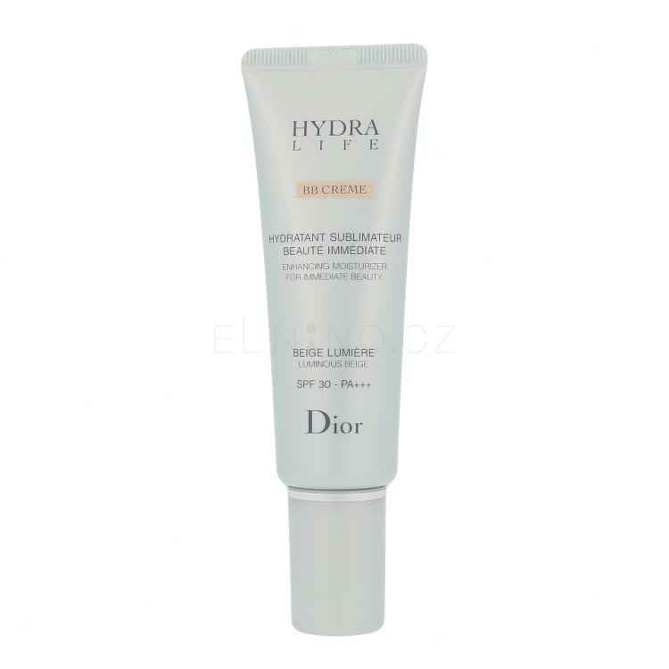 Christian Dior Hydra Life Enhancing Moisturizer SPF30 BB krém pro ženy 50 ml Odstín 01 Luminous Beige tester
