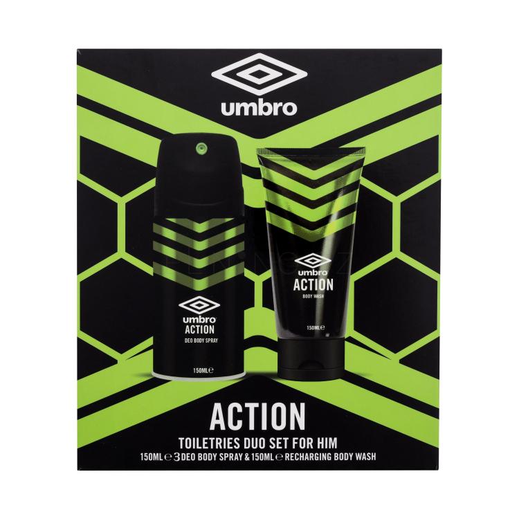 UMBRO Action Dárková kazeta deodorant 150 ml + sprchový gel 150 ml