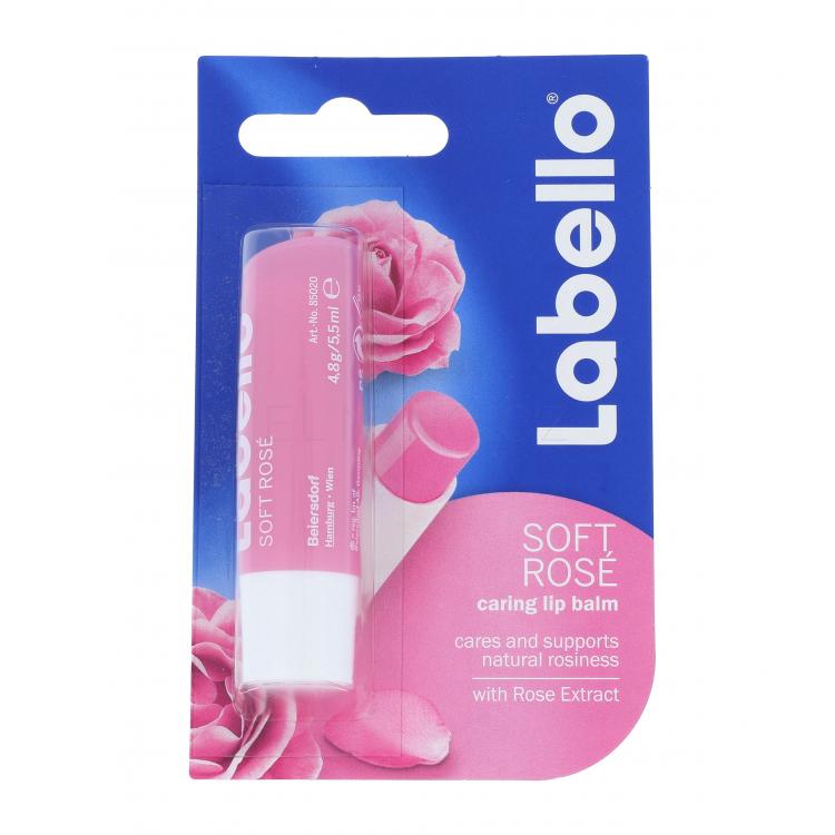 Labello Soft Rose Balzám na rty pro ženy 5,5 ml