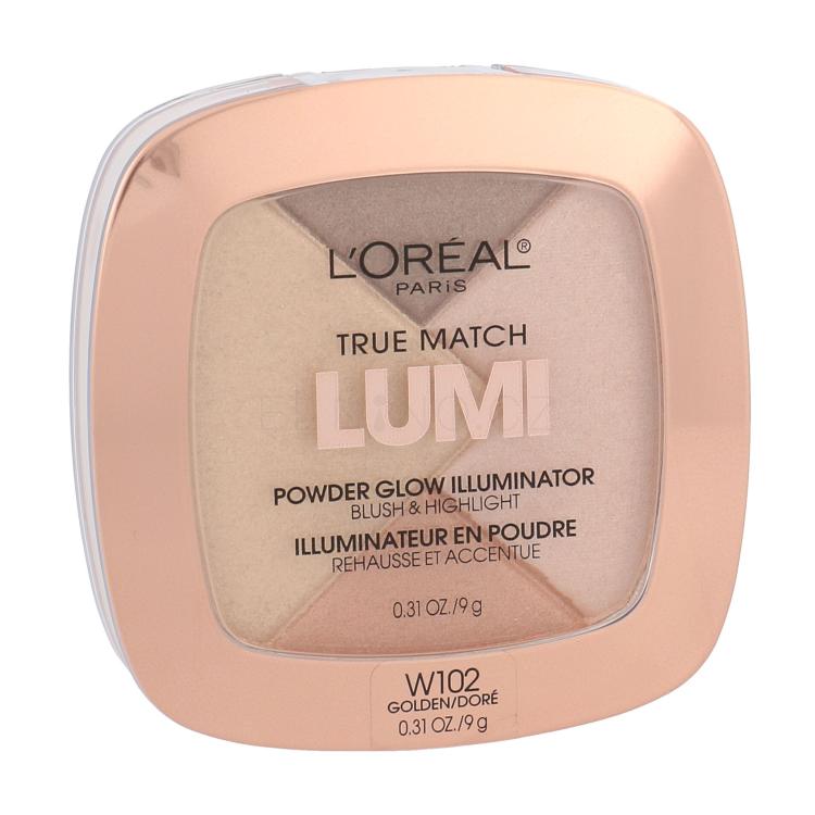L&#039;Oréal Paris True Match Lumi Rozjasňovač pro ženy 9 g Odstín W102 Golden