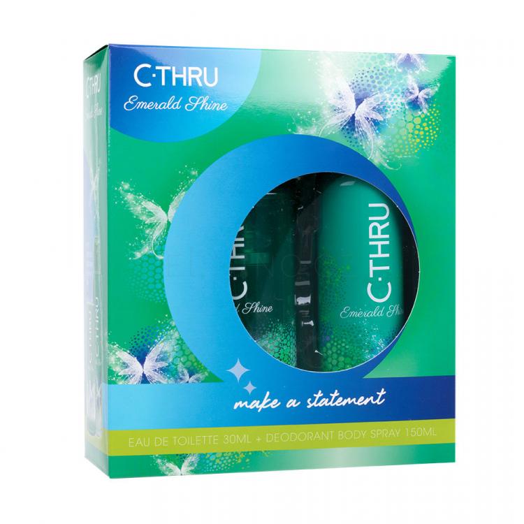 C-THRU Emerald Shine Dárková kazeta toaletní voda 30 ml + deodorant 150 ml