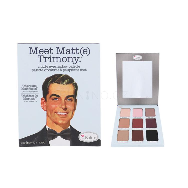TheBalm Meet Matt(e) Trimony Eyeshadow Palette Oční stín pro ženy 21,6 g