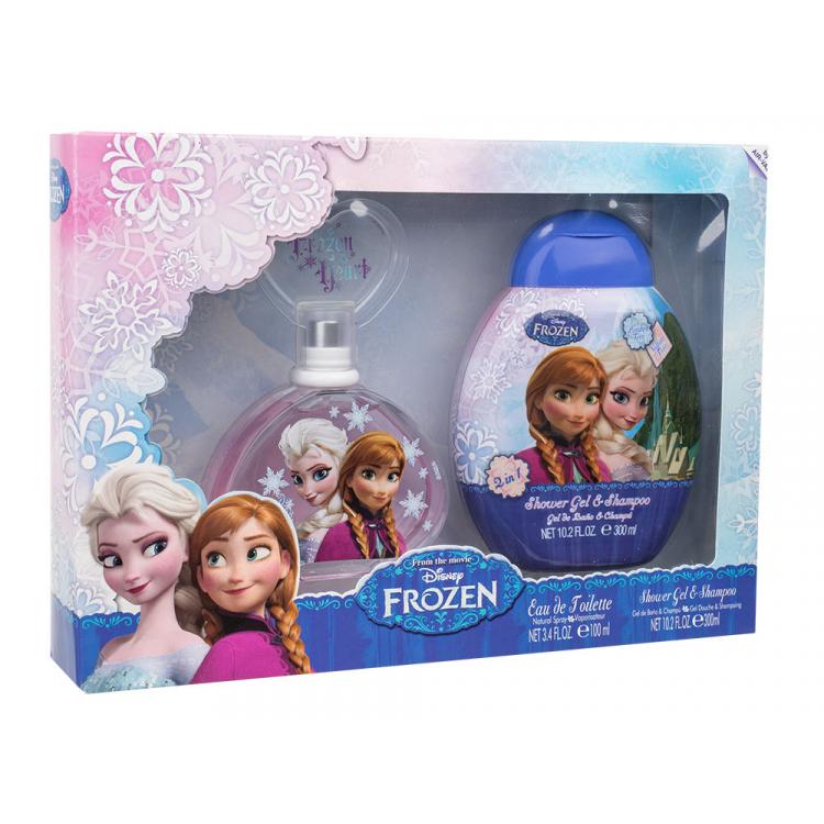 Disney Frozen Dárková kazeta toaletní voda 100 ml + 2v1 sprchový gel &amp; šampon 300 ml