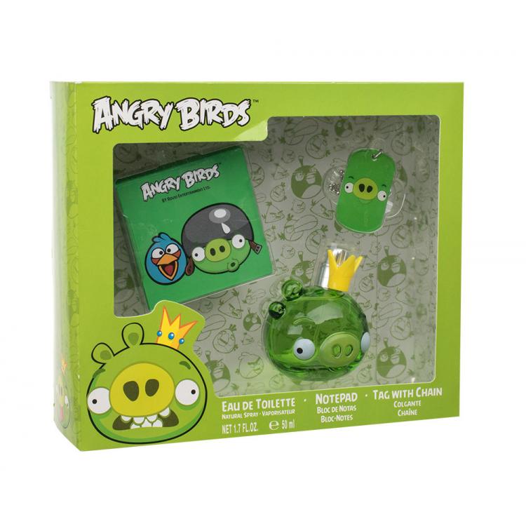 Angry Birds Angry Birds King Pig Dárková kazeta toaletní voda 50 ml + poznámkový blok + přívěšek na krk