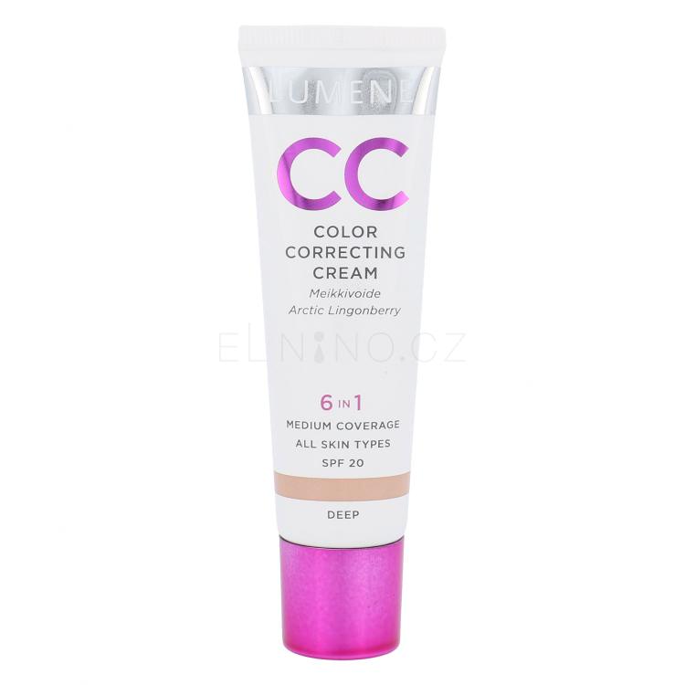 Lumene CC Color Correcting Cream SPF20 CC krém pro ženy 30 ml Odstín Deep