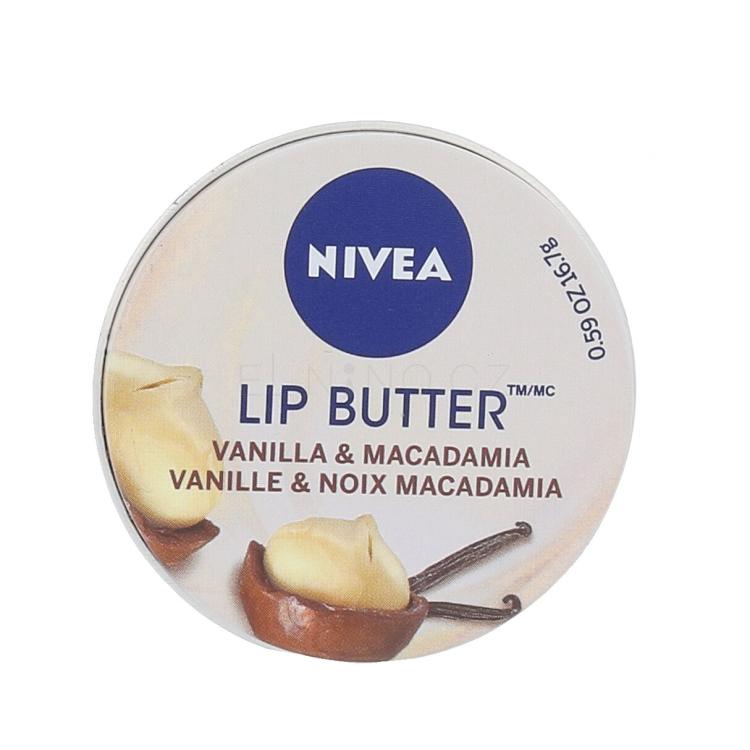 Nivea Lip Butter Vanilla &amp; Macadamia Balzám na rty pro ženy 16,7 g