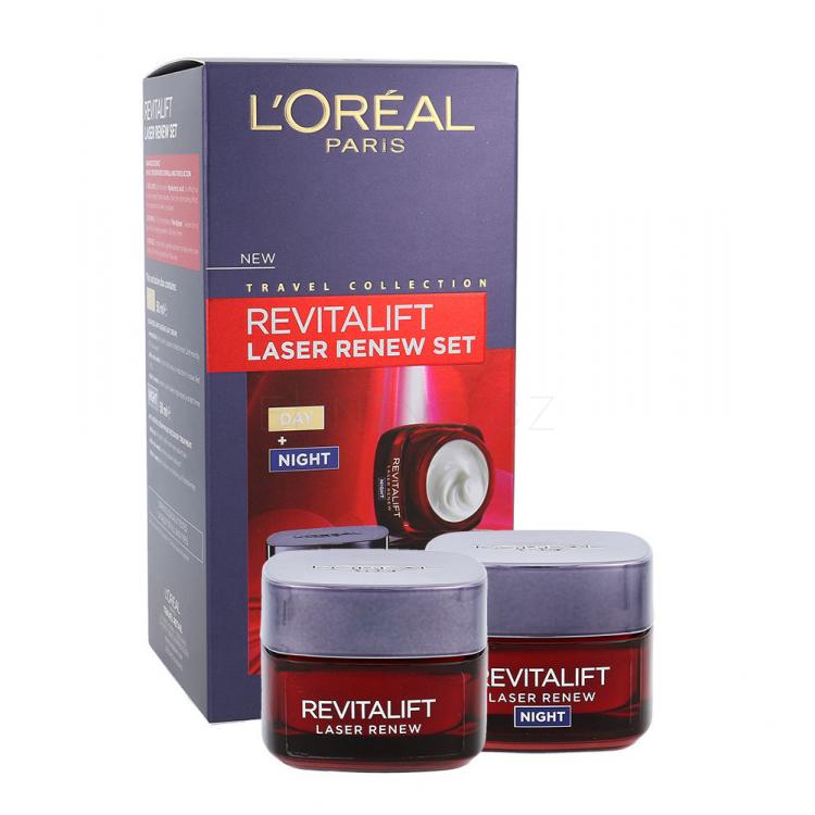 L&#039;Oréal Paris Revitalift Laser Renew Dárková kazeta denní pleťová péče 50 ml + noční pleťová péče 50 ml