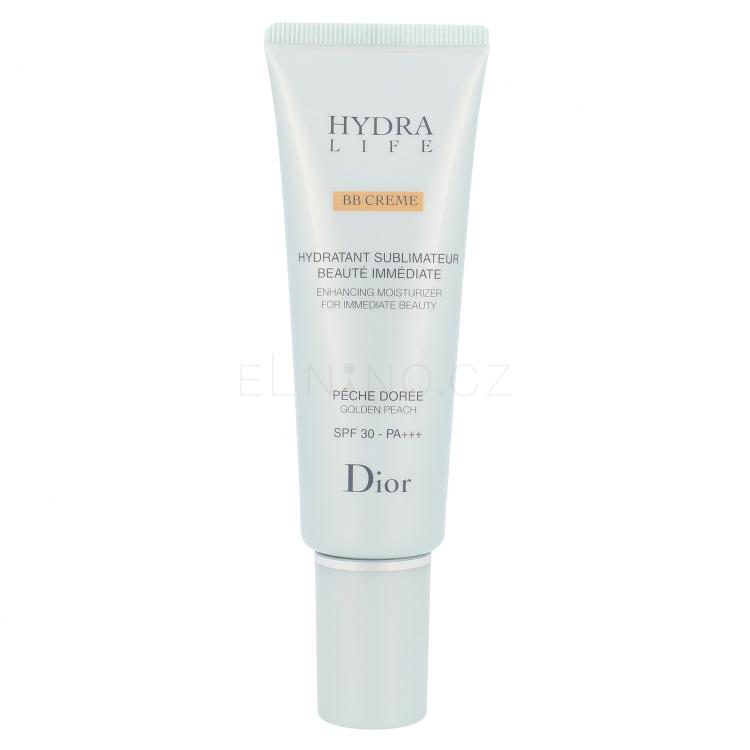 Christian Dior Hydra Life Enhancing Moisturizer SPF30 BB krém pro ženy 50 ml Odstín 02 Golden Peach