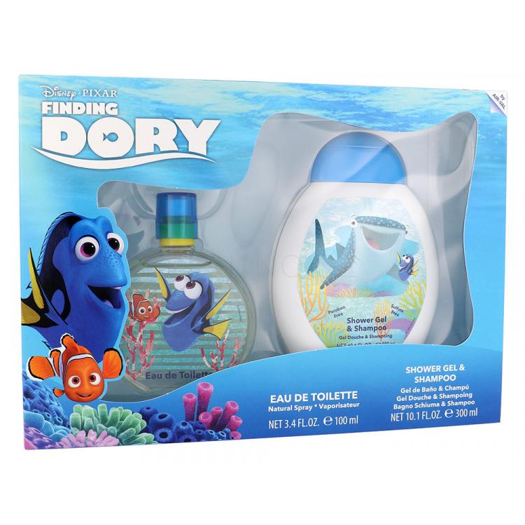 Disney Finding Dory Dárková kazeta toaletní voda 100 ml + 2v1 sprchový gel &amp; šampon 300 ml