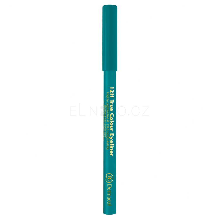 Dermacol 12H True Colour Tužka na oči pro ženy 0,28 g Odstín 1 Turquoise