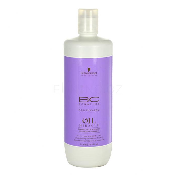 Schwarzkopf Professional BC Bonacure Oil Miracle Barbary Fig &amp; Keratin Šampon pro ženy 1000 ml poškozený flakon